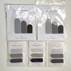 Cloth & Paper Dome Sticky Notes + Arrow Page Flags Bundle